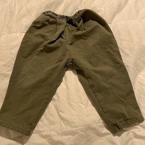 The Simple Folk twill trouser in olive